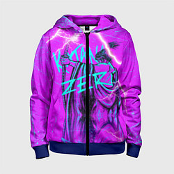 Толстовка на молнии детская Katana Zero Катана Зеро Самурай, цвет: 3D-синий