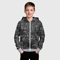 Толстовка на молнии детская Elysium art, цвет: 3D-меланж — фото 2