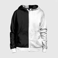 Детская толстовка на молнии Black and white чб