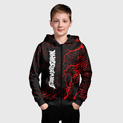 Толстовка на молнии детская FNF Молнии По вертикали, цвет: 3D-черный — фото 2