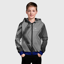 Толстовка на молнии детская Infinity Autosport, цвет: 3D-синий — фото 2