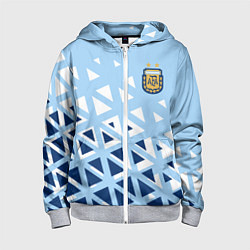 Детская толстовка на молнии Сборная Аргентины футбол