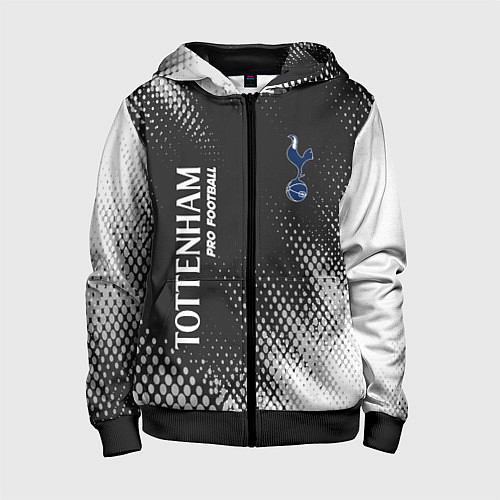 Детская толстовка на молнии TOTTENHAM HOTSPUR Pro Football / 3D-Черный – фото 1