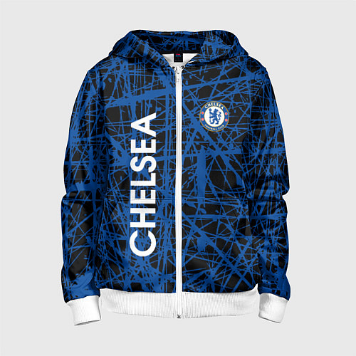 Детская толстовка на молнии CHELSEA F C / 3D-Белый – фото 1