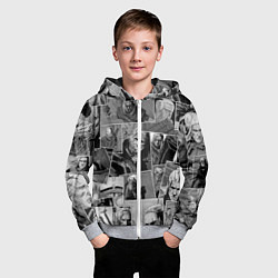 Толстовка на молнии детская Ведьмак комикс, цвет: 3D-меланж — фото 2