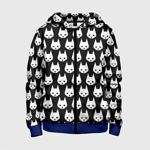 Детская толстовка на молнии Stray Pattern / 3D-Синий – фото 1