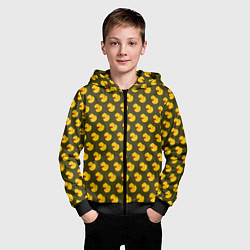 Толстовка на молнии детская Ути Коричнево-зелёный, цвет: 3D-черный — фото 2