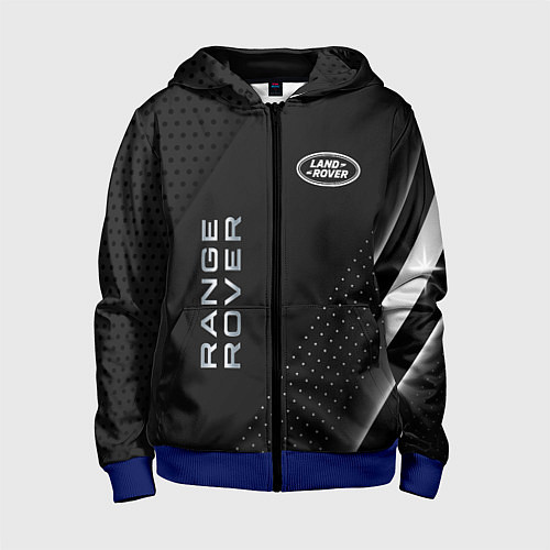 Детская толстовка на молнии Land rover Абстракция / 3D-Синий – фото 1