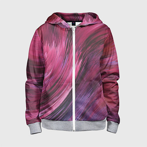 Детская толстовка на молнии Текстура буря красок / 3D-Меланж – фото 1