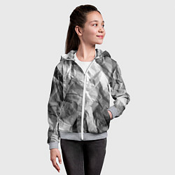 Толстовка на молнии детская Имитация скалы, цвет: 3D-меланж — фото 2