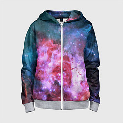 Толстовка на молнии детская Астрономия - вселенная, цвет: 3D-меланж