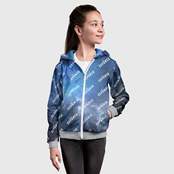 Толстовка на молнии детская The Expanse pattern, цвет: 3D-меланж — фото 2