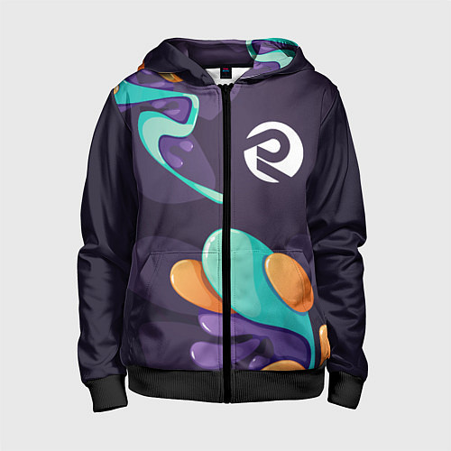 Детская толстовка на молнии ARC Raiders graffity splash / 3D-Черный – фото 1