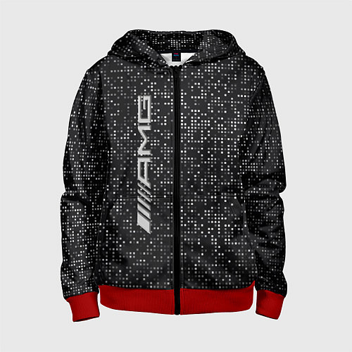 Детская толстовка на молнии AMG - pattern - minimalism / 3D-Красный – фото 1