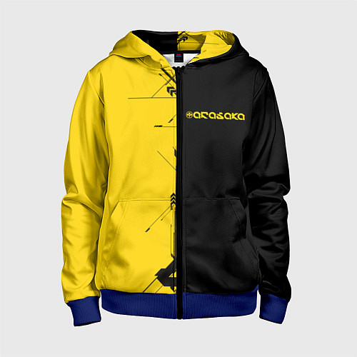 Детская толстовка на молнии Arasaka corporation / 3D-Синий – фото 1