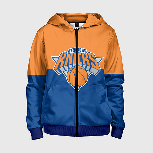 Детская толстовка на молнии Нью-Йорк Никс НБА / 3D-Синий – фото 1