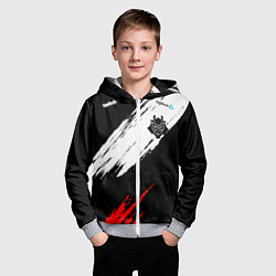 Толстовка на молнии детская G2 форма, цвет: 3D-меланж — фото 2