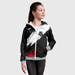 Толстовка на молнии детская G2 форма, цвет: 3D-меланж — фото 2