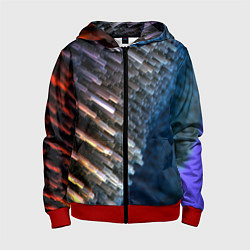 Детская толстовка на молнии Shape grey abstract