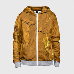 Детская толстовка на молнии Золотое стекло