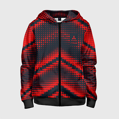 Детская толстовка на молнии Mitsubishi sign / 3D-Черный – фото 1