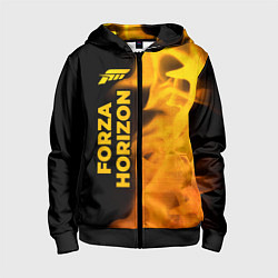 Детская толстовка на молнии Forza Horizon - gold gradient: по-вертикали