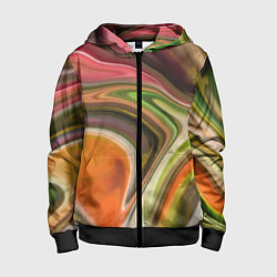 Детская толстовка на молнии Waves colors