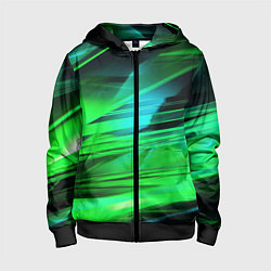 Детская толстовка на молнии Green light background