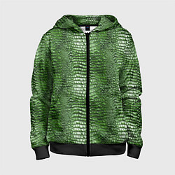 Детская толстовка на молнии Крокодилья кожа паттерн