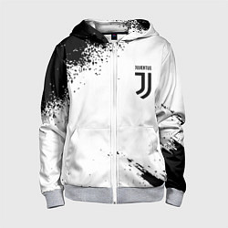 Толстовка на молнии детская Juventus sport color black, цвет: 3D-меланж