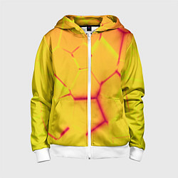 Детская толстовка на молнии Плиты желтые броня