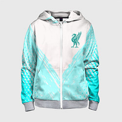 Детская толстовка на молнии Liverpool logo texture fc