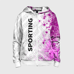 Детская толстовка на молнии Sporting pro football по-вертикали