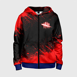 Детская толстовка на молнии Dead by daylight огненный