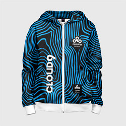 Детская толстовка на молнии Cloud9 - weather pattern