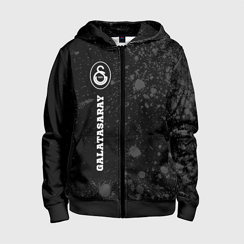 Детская толстовка на молнии Galatasaray sport на темном фоне по-вертикали / 3D-Черный – фото 1