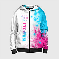 Детская толстовка на молнии Napoli neon gradient style по-вертикали