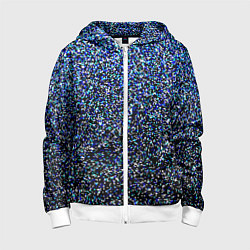 Детская толстовка на молнии Шум пикселей