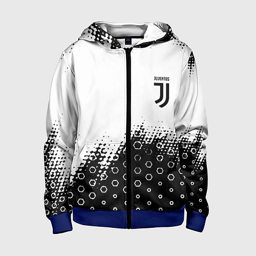 Детская толстовка на молнии Juventus sport steel / 3D-Синий – фото 1