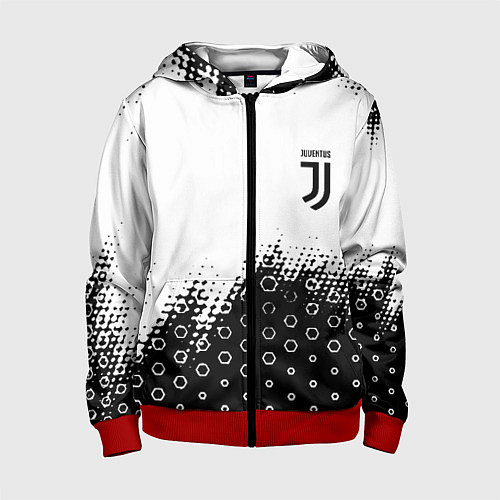 Детская толстовка на молнии Juventus sport steel / 3D-Красный – фото 1