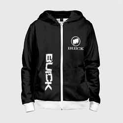 Толстовка на молнии детская Buik logo white, цвет: 3D-белый