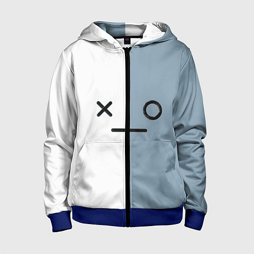 Детская толстовка на молнии Van BT21 / 3D-Синий – фото 1