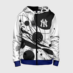 Детская толстовка на молнии New York Yankees baseball team - abstraction