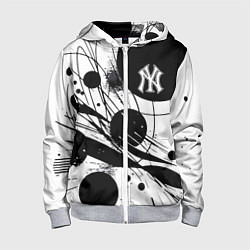 Детская толстовка на молнии New York Yankees baseball team - abstraction