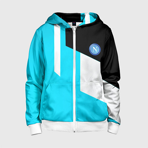 Детская толстовка на молнии Napoli geometry fc / 3D-Белый – фото 1