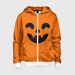 Детская толстовка на молнии Весёлая тыква верх