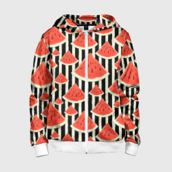 Детская толстовка на молнии Арбузные дольки