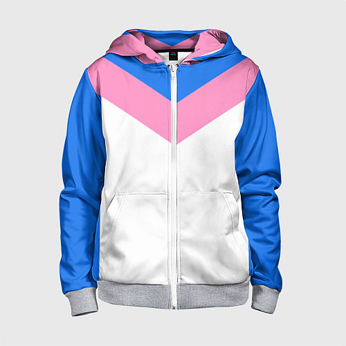 Детская толстовка на молнии В стиле 90-х ретро спортивная / 3D-Меланж – фото 1