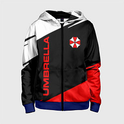 Толстовка на молнии детская Umbrella corporation - resident evil, цвет: 3D-синий