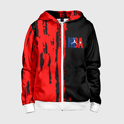 Детская толстовка на молнии NBA краски